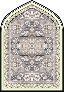 精美拱形花纹地毯图案