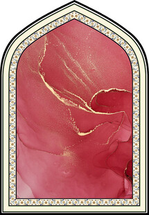 粉色纹理拱形装饰图案