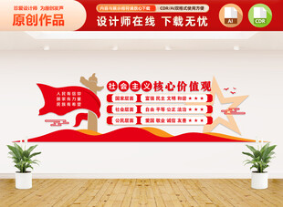 社会主义核心价值观文化墙