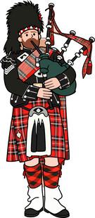 苏格兰风笛演奏者 英国元素服饰