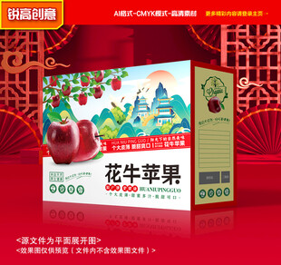 花牛苹果包装 蛇果礼盒
