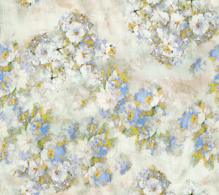 彩色朦胧花卉图案布料纹理