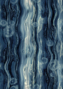 蓝色波纹纹理图案