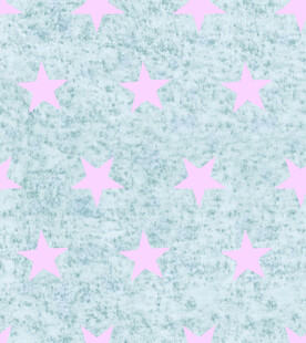 淡蓝底粉色星星梦幻图案