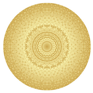 金色曼陀罗圆形装饰图案