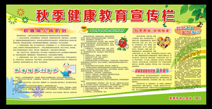秋季健康教育宣传栏