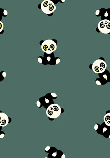 熊猫图案背景