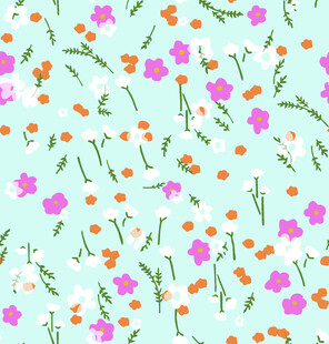 清新花卉图案背景