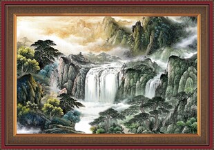 客厅山水画 