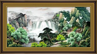 客厅山水画 
