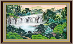 客厅山水画 