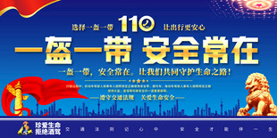 一盔一带安全常在展板