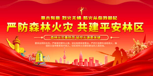森林防火展板
