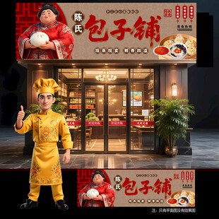 包子店门头