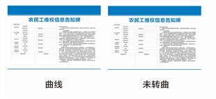 农民工维权信息告知牌