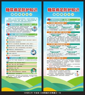糖尿病足健康教育展架