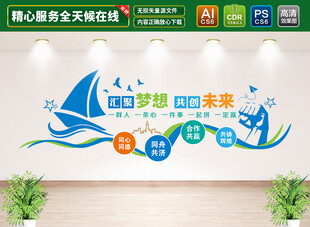 企业标语文化墙