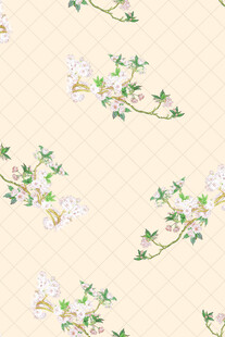 淡雅花卉图案背景纹理