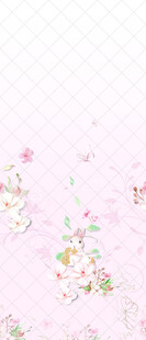 粉色花卉梦幻背景图案