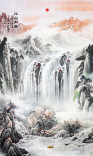 玄关山水装饰画