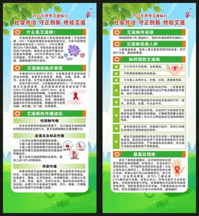 世界艾滋病日展架