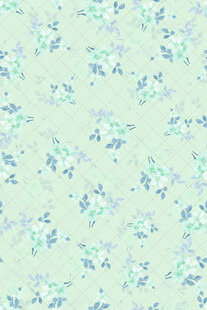 淡蓝绿花卉图案背景