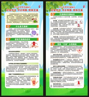 世界艾滋病日展架