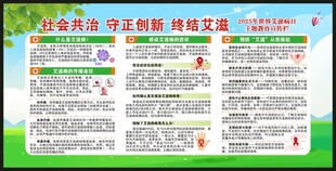世界艾滋病日宣传栏