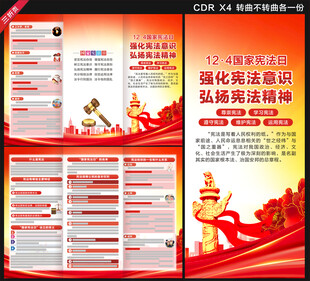 2025宪法日三折页