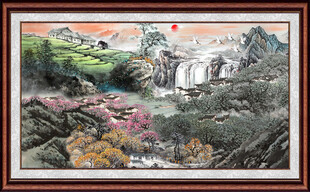客厅山水画 