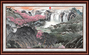 客厅山水画 