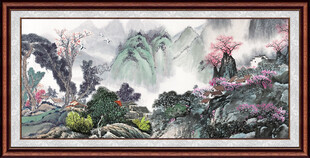 客厅山水画 