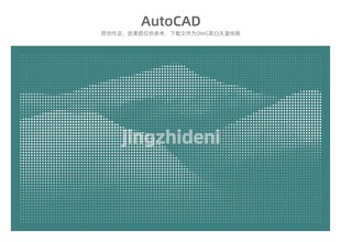 中国风水墨山点阵图