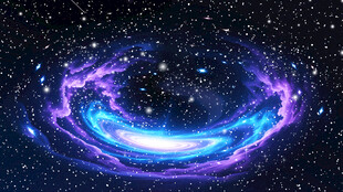 绚丽宇宙漩涡星系景观