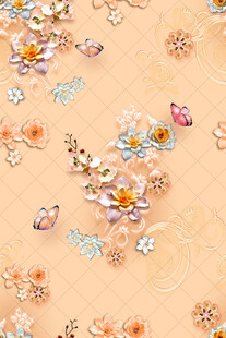 多彩精致珠宝饰品散落