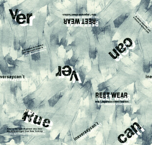 潮流街头风字母印花图案