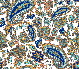 精美佩斯利花纹图案