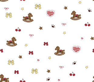 圣诞主题可爱图案背景