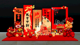 新年中式美陈装饰布置