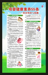 母婴健康素养海报