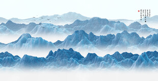 现代立体山水画