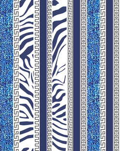 蓝白斑马纹条纹图案