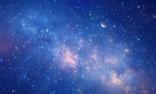 蓝色宇宙星空背景图素材