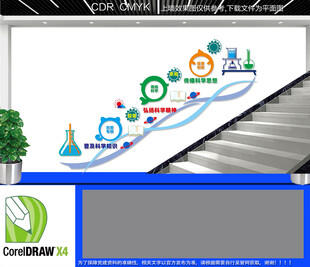 科学科普楼道文化墙