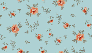 浅蓝色底碎花图案背景