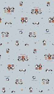 卡通眼镜图案背景纹理