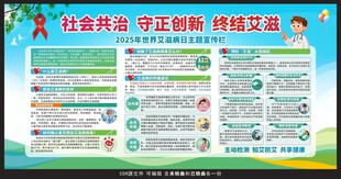 2025世界艾滋病日宣传栏