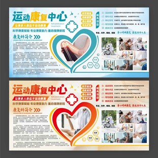 运动康复中心康复科简介展板