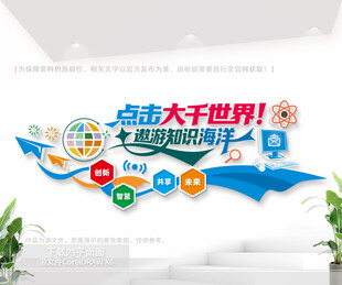 电子阅览室文化墙