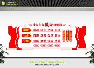 核心价值观展示墙